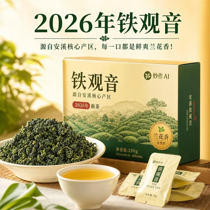 铁观音茶叶案例 食欲主视觉图