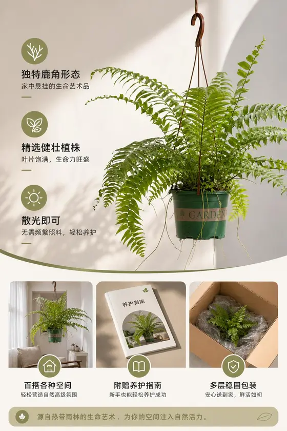 绿植商品案例 核心卖点图