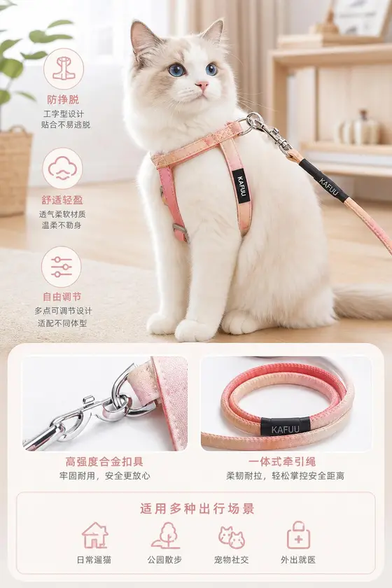 宠物牵引用品案例 宠物卖点图